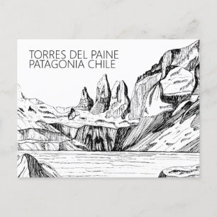 Torres del Paine Patagonia Chili Briefkaart