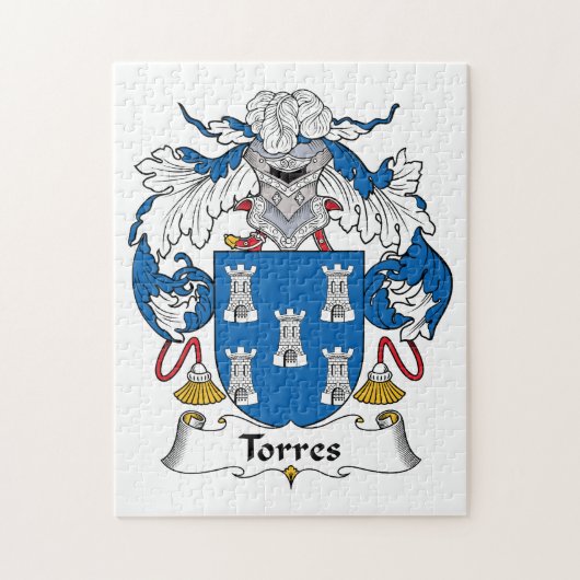 Torres Family Crest Legpuzzel (Verticaal)