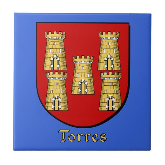 Torres Family Shield Tegeltje (Voorkant)