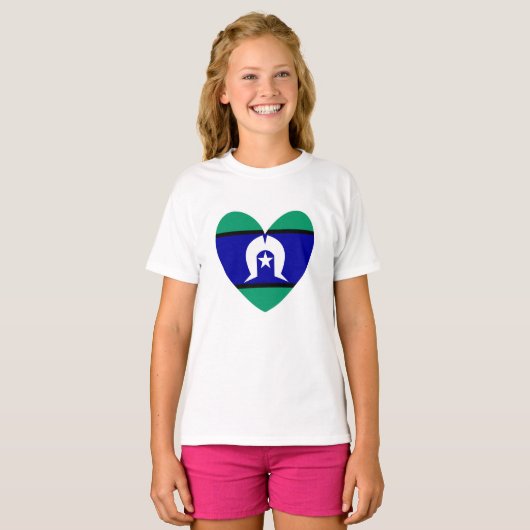 Torres Strait Islanders hart T-shirt (Voorkant volledig)