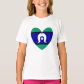 Torres Strait Islanders hart T-shirt (Voorkant)