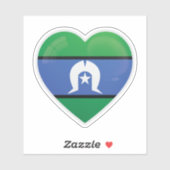Torres Strait Islands Love Icon Sticker (Feuille)