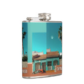 Torrevieja in het Oranje en Turqoise Heupfles (Rechts)