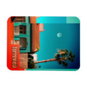Torrevieja in het Oranje en Turqoise Magneet (Horizontaal)