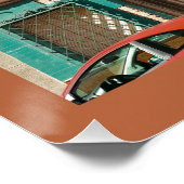 Torrevieja in het Oranje en Turqoise Perfect Poster (Hoek)