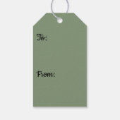 Torrey Pine Closeup California Botanical Cadeaulabel (Achterkant)