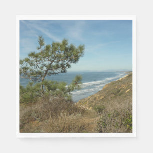 Torrey Pine en Californische Kustlijn Landschap Servet