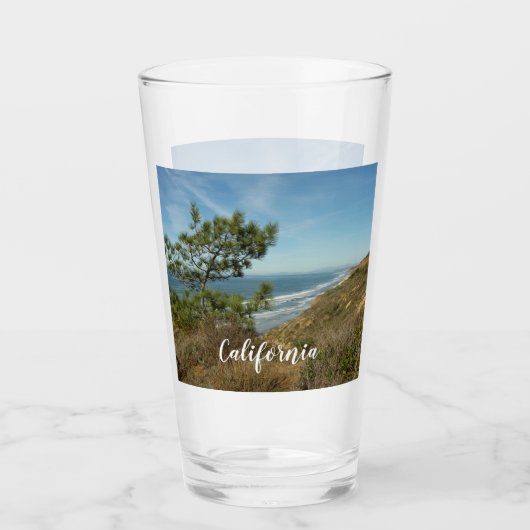 Torrey Pine en het kustlandschap van Californië Glas (Voorkant)