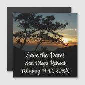 Torrey Pine Sunset I California Landscape (Voorkant / Achterkant)