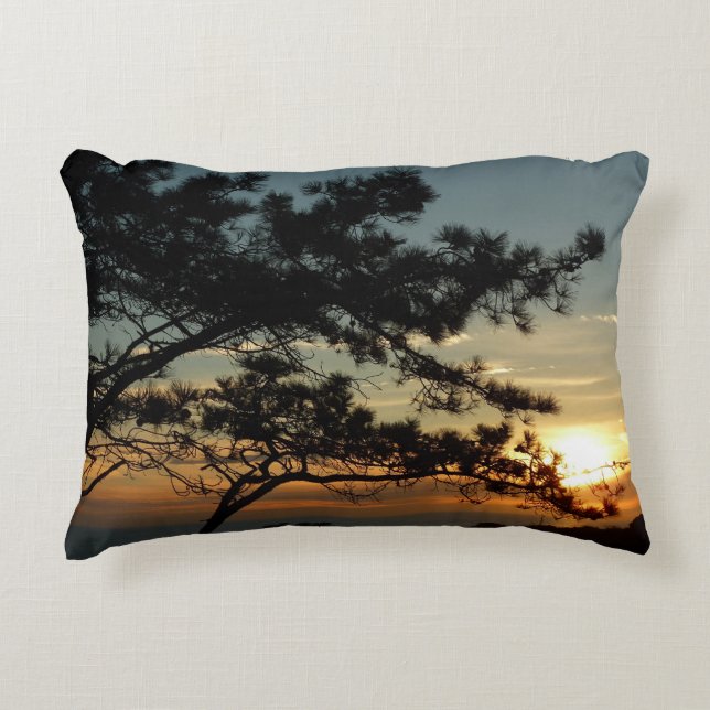 Torrey Pine Sunset I California Landscape Accent Kussen (Voorkant)