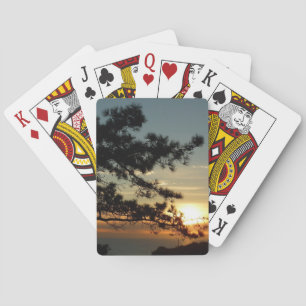 Torrey Pine Sunset I California Landscape Pokerkaarten