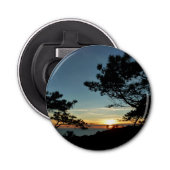 Torrey Pine Sunset III Californië Landschap Button Flesopener (Voorkant)