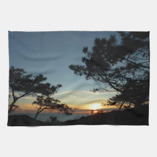Torrey Pine Sunset III Californië Landschap Theedoek