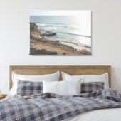 Torrey Pines Beach Groot Canvasprint Canvas Afdruk (Insitu (Slaapkamer))
