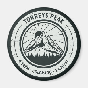 Torreys Peak Colorado Hiking Skiing Travel Magneet