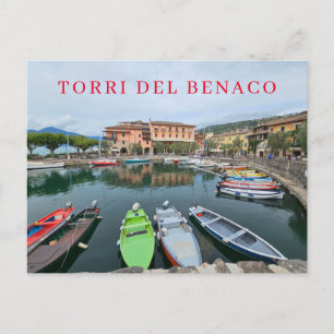 Torri del Benaco haven uitzicht briefkaart