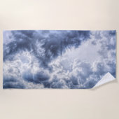 Torride nuages serviette de plage (Devant)