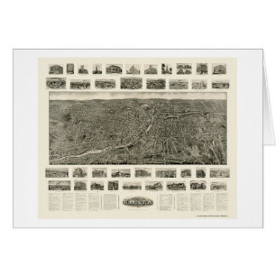 Torrington, CT Panoramische Kaart - 1909