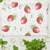 Torrons de fraise pour torchons de cuisine (Plié)