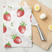Torrons de fraise pour torchons de cuisine (Quart Plié)