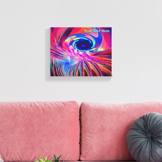 Torsion Wave Canvas Afdruk (Insitu (Woonkamer))