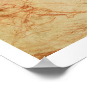 Torso van een Man in profiel, het hoofd vierkant v Poster (Hoek)