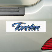 Torsten Nom bleu Aufkleber Sticker Autoaufkleber (En voiture)