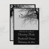 Tortelduifjes, 3,5 x5-inch bruiloft rsvp (Voorkant / Achterkant)