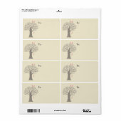 Tortelduifjes Aangepast verzendlabel (Full Sheet)