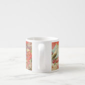 Tortelduifjes  Antiek Hart Espresso Kop (Achterkant)