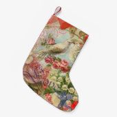 Tortelduifjes  Antiek Hart Kleine Kerstsok (Voorkant (Hangend))