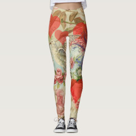 Tortelduifjes  Antiek Hart Leggings