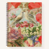 Tortelduifjes  Antiek Hart Notitieboek (Voorkant)