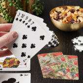 Tortelduifjes Antiek Hart Pokerkaarten (Insitu)