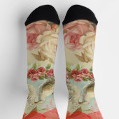 Tortelduifjes Antiek Hart Sokken (Top)