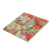 Tortelduifjes Antiek Hart Tegeltje (Zijkant)