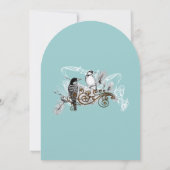  Tortelduifjes Arch Sape Wedding Kaart (Achterkant)