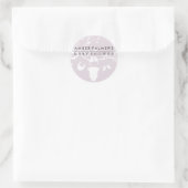 Tortelduifjes Baby shower Sticker (Tas)