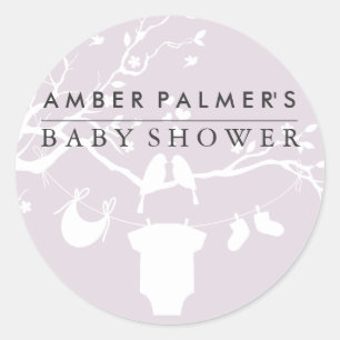 Tortelduifjes Baby shower Sticker