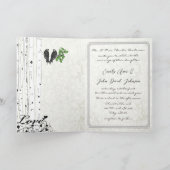 Tortelduifjes Bird Cage Wedding Invitation (Binnen)