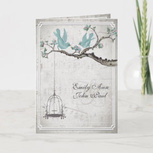  Tortelduifjes BirdCage Wedding Invitations