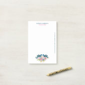 Tortelduifjes bloemen bouquet post-it® notes (Op bureau)