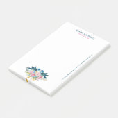 Tortelduifjes bloemen bouquet post-it® notes (Schuin)