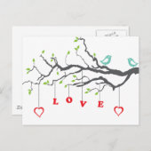 Tortelduifjes Briefkaart (Voorkant / Achterkant)