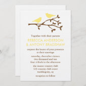 Tortelduifjes bruiloft kaart (Voorkant / Achterkant)