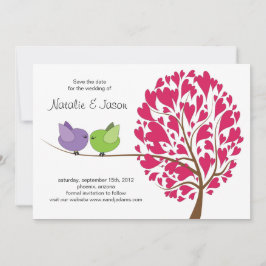 Tortelduifjes De datumkaart opslaan Save The Date