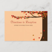 Tortelduifjes die de kaart van de Richting van het (Achterkant)