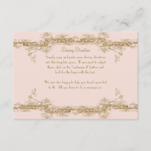 Tortelduifjes Etsen Glamoureuze  Rijden Info Informatiekaartje