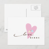 Tortelduifjes & Hart Briefkaart (Voorkant / Achterkant)