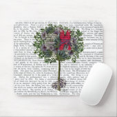 Tortelduifjes in een boom muismat (Met muis)